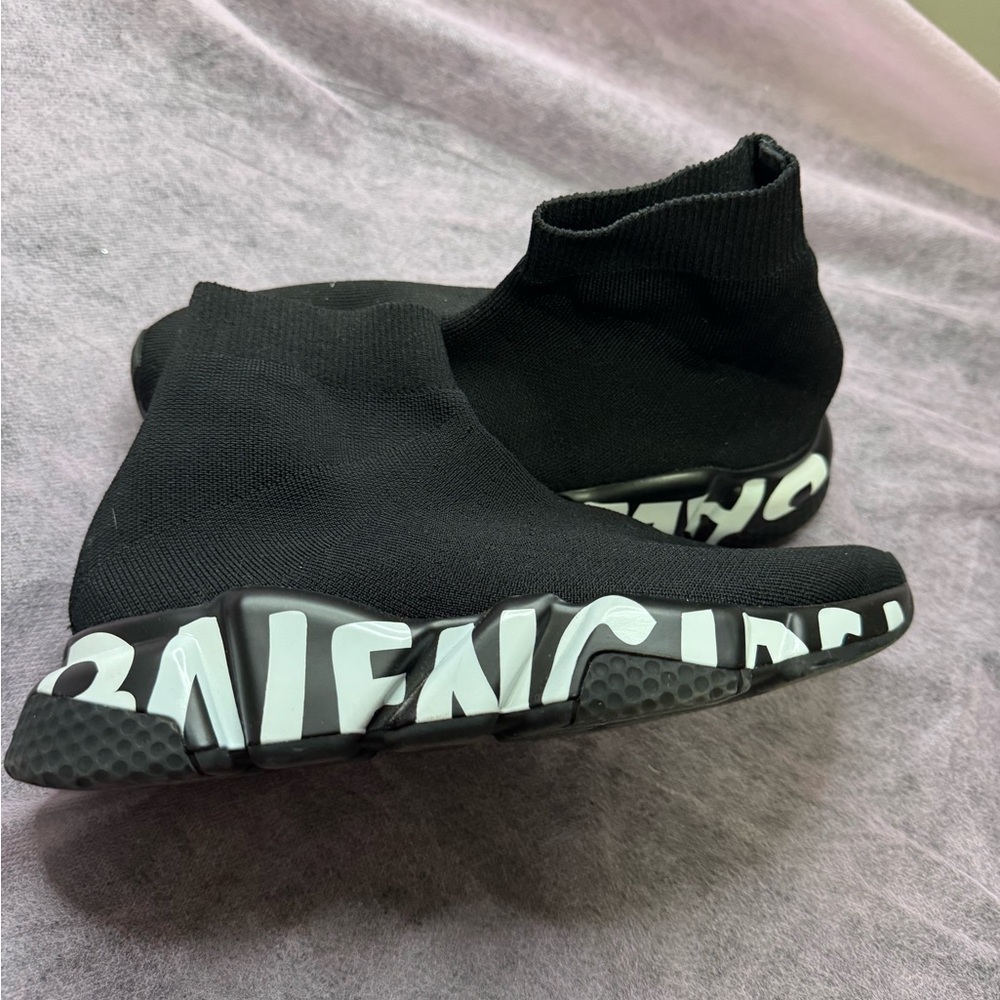 Balenciaga Sock Sneakers black and white